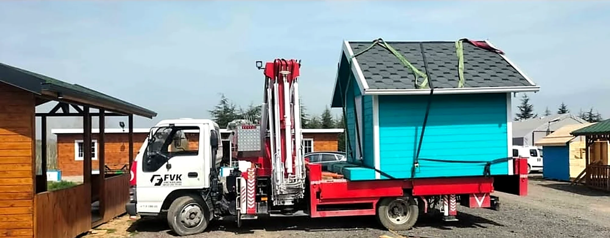 Ahşap bungalov sevkiyatı